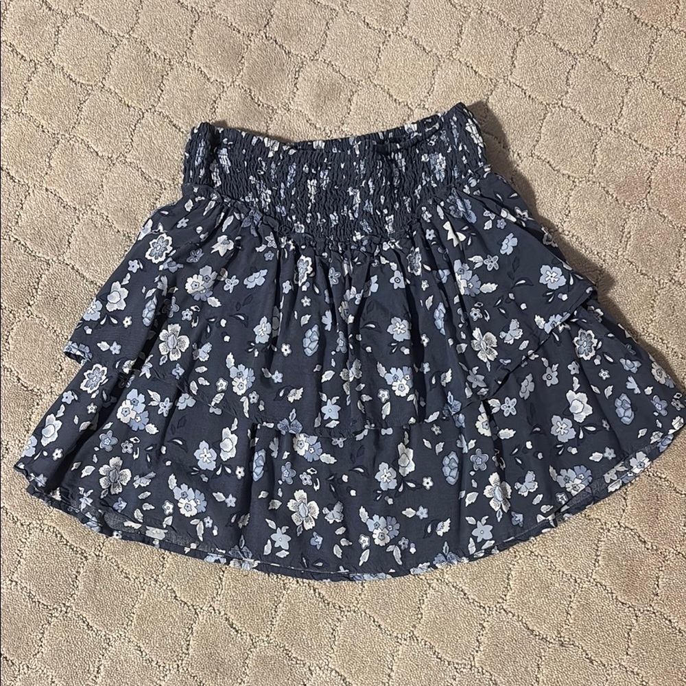 Floral Blue Skirt
